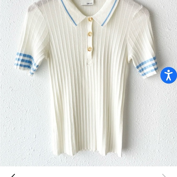 Greylin Bruna Knit Collared Top - Brand New with tags - Picture 6 of 12